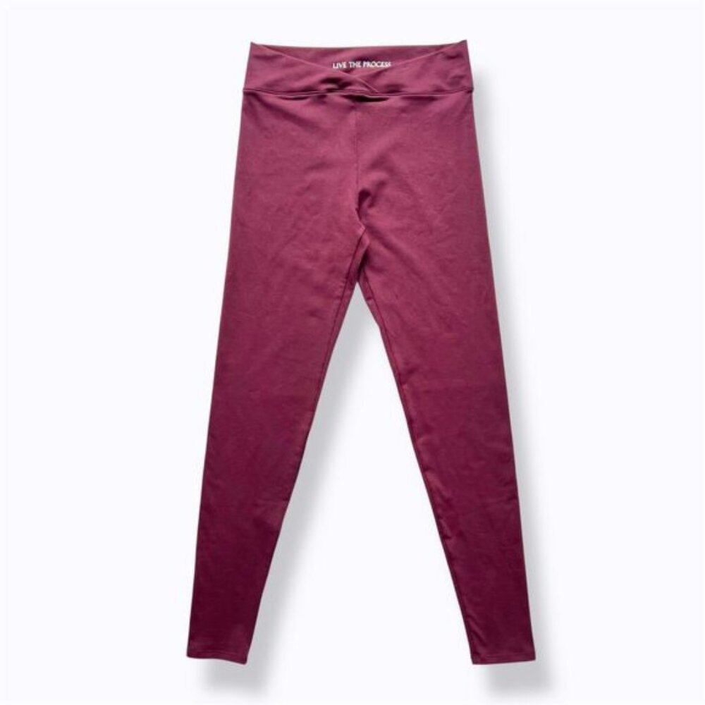 Live The Process Venus Leggings Purple /Acai Berry women's Size M Made in USA